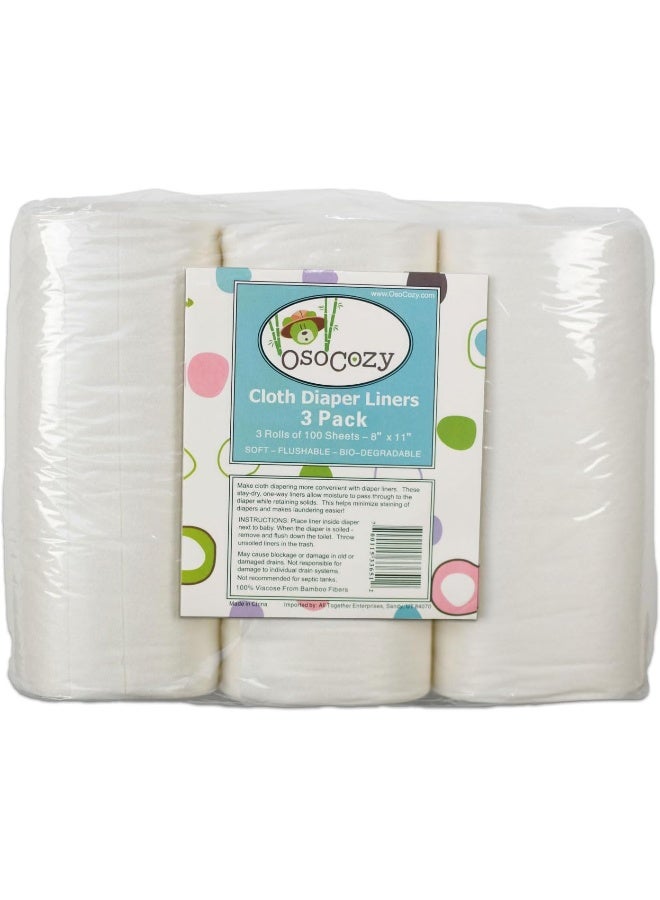 Osocozy Flushable Diaper Liners - 3 Pack - Image 1
